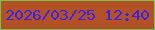 文字の大きさ：4、枠の色：76c347、背景の色：b25026、文字の色：3e21e6 無料ブログパーツのブログ時計