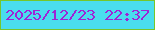 文字の大きさ：1、枠の色：76c62b、背景の色：4addee、文字の色：9f23d5 無料ブログパーツのブログ時計