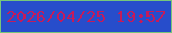 文字の大きさ：2、枠の色：76c67b、背景の色：274dcb、文字の色：c51b5a 無料ブログパーツのブログ時計
