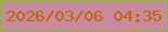 文字の大きさ：3、枠の色：76c80a、背景の色：c88a9d、文字の色：bf6400 無料ブログパーツのブログ時計