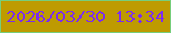 文字の大きさ：1、枠の色：76ce7c、背景の色：be9b01、文字の色：7c2cf0 無料ブログパーツのブログ時計