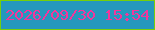 文字の大きさ：3、枠の色：76cf0b、背景の色：2598be、文字の色：f2369c 無料ブログパーツのブログ時計