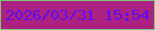 文字の大きさ：2、枠の色：76cf6c、背景の色：ac2181、文字の色：5a0ef6 無料ブログパーツのブログ時計