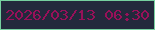 文字の大きさ：5、枠の色：76d09f、背景の色：23293c、文字の色：971159 無料ブログパーツのブログ時計