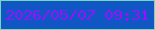 文字の大きさ：2、枠の色：76d8b8、背景の色：1056c5、文字の色：9511ff 無料ブログパーツのブログ時計