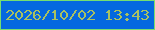 文字の大きさ：1、枠の色：76de70、背景の色：0568df、文字の色：a9c161 無料ブログパーツのブログ時計