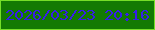 文字の大きさ：5、枠の色：76df28、背景の色：137a03、文字の色：371dea 無料ブログパーツのブログ時計