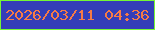 文字の大きさ：3、枠の色：76f735、背景の色：343eb8、文字の色：f77b46 無料ブログパーツのブログ時計
