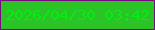 文字の大きさ：4、枠の色：770a81、背景の色：2bc325、文字の色：02ef13 無料ブログパーツのブログ時計