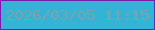 文字の大きさ：3、枠の色：771dae、背景の色：31b4d6、文字の色：839fa7 無料ブログパーツのブログ時計