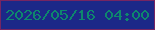 文字の大きさ：2、枠の色：772562、背景の色：1c2888、文字の色：0e876d 無料ブログパーツのブログ時計