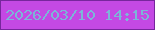 文字の大きさ：5、枠の色：77269d、背景の色：c449e4、文字の色：7cb5d8 無料ブログパーツのブログ時計