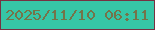 文字の大きさ：5、枠の色：773141、背景の色：36c6a6、文字の色：757349 無料ブログパーツのブログ時計