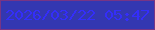 文字の大きさ：5、枠の色：773485、背景の色：3337b1、文字の色：342efa 無料ブログパーツのブログ時計