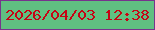 文字の大きさ：5、枠の色：77348c、背景の色：60c081、文字の色：c70315 無料ブログパーツのブログ時計
