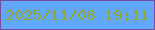 文字の大きさ：2、枠の色：774aa3、背景の色：62a8f9、文字の色：94a62b 無料ブログパーツのブログ時計