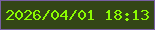 文字の大きさ：4、枠の色：775fa2、背景の色：334616、文字の色：8bfc01 無料ブログパーツのブログ時計