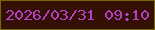 文字の大きさ：1、枠の色：776607、背景の色：341004、文字の色：b440c7 無料ブログパーツのブログ時計