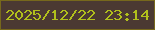 文字の大きさ：5、枠の色：77681c、背景の色：4b3932、文字の色：b1c01c 無料ブログパーツのブログ時計