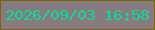 文字の大きさ：1、枠の色：776900、背景の色：877a80、文字の色：09dc96 無料ブログパーツのブログ時計