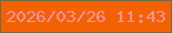文字の大きさ：4、枠の色：776941、背景の色：f36202、文字の色：ef93a0 無料ブログパーツのブログ時計