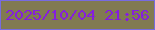 文字の大きさ：2、枠の色：776be0、背景の色：817a51、文字の色：851edd 無料ブログパーツのブログ時計