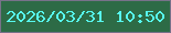 文字の大きさ：5、枠の色：77728a、背景の色：2d6b46、文字の色：57f9ef 無料ブログパーツのブログ時計