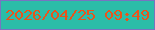 文字の大きさ：4、枠の色：7774c1、背景の色：2bbda8、文字の色：e9541b 無料ブログパーツのブログ時計