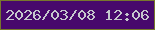 文字の大きさ：2、枠の色：77772c、背景の色：47086c、文字の色：c5c7cd 無料ブログパーツのブログ時計