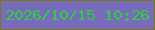 文字の大きさ：5、枠の色：777a0f、背景の色：796bbc、文字の色：2ccf3c 無料ブログパーツのブログ時計