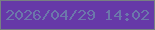 文字の大きさ：3、枠の色：778082、背景の色：6639a8、文字の色：6c77ab 無料ブログパーツのブログ時計
