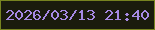 文字の大きさ：3、枠の色：778320、背景の色：1a1b0d、文字の色：a689e3 無料ブログパーツのブログ時計