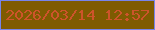 文字の大きさ：3、枠の色：7784eb、背景の色：7f5b01、文字の色：cd542b 無料ブログパーツのブログ時計