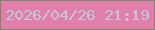 文字の大きさ：1、枠の色：778966、背景の色：e37daa、文字の色：bec9df 無料ブログパーツのブログ時計