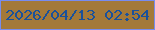 文字の大きさ：5、枠の色：778cef、背景の色：a37939、文字の色：19519b 無料ブログパーツのブログ時計