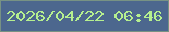 文字の大きさ：4、枠の色：779284、背景の色：4c678e、文字の色：b5ef8f 無料ブログパーツのブログ時計