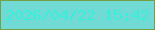 文字の大きさ：2、枠の色：77a044、背景の色：71dad4、文字の色：35f0db 無料ブログパーツのブログ時計