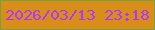 文字の大きさ：3、枠の色：77a13e、背景の色：d88e18、文字の色：b234fd 無料ブログパーツのブログ時計
