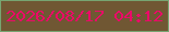 文字の大きさ：5、枠の色：77a571、背景の色：705733、文字の色：eb0a68 無料ブログパーツのブログ時計