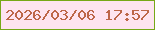 文字の大きさ：5、枠の色：77a817、背景の色：fee4f0、文字の色：bd6649 無料ブログパーツのブログ時計