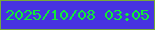 文字の大きさ：4、枠の色：77a939、背景の色：4732e1、文字の色：11ec37 無料ブログパーツのブログ時計