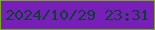 文字の大きさ：4、枠の色：77ad1a、背景の色：791fb9、文字の色：08432d 無料ブログパーツのブログ時計