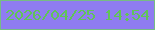 文字の大きさ：4、枠の色：77bc84、背景の色：8f7cf1、文字の色：60c458 無料ブログパーツのブログ時計