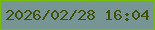 文字の大きさ：2、枠の色：77be00、背景の色：789595、文字の色：42510a 無料ブログパーツのブログ時計