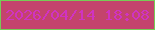 文字の大きさ：5、枠の色：77cb56、背景の色：c4436d、文字の色：d033c2 無料ブログパーツのブログ時計