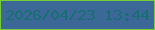 文字の大きさ：5、枠の色：77cd39、背景の色：3c6898、文字の色：196e74 無料ブログパーツのブログ時計