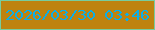 文字の大きさ：2、枠の色：77cd9f、背景の色：be8310、文字の色：0baee9 無料ブログパーツのブログ時計