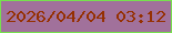 文字の大きさ：5、枠の色：77e04e、背景の色：a1719b、文字の色：953002 無料ブログパーツのブログ時計