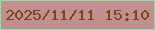 文字の大きさ：4、枠の色：77eca1、背景の色：c28f91、文字の色：784716 無料ブログパーツのブログ時計