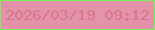 文字の大きさ：4、枠の色：77f356、背景の色：e293a9、文字の色：dd7689 無料ブログパーツのブログ時計